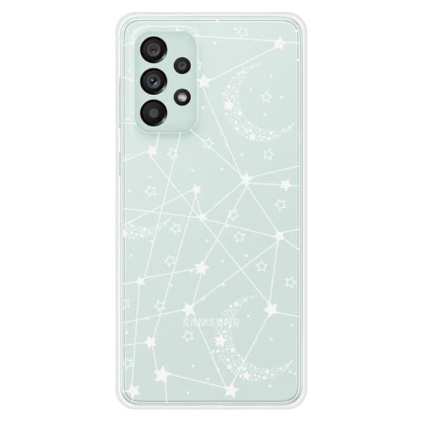 Tryckt silikonfodral som är kompatibelt med Samsung Galaxy A73 5G Starry-linjer