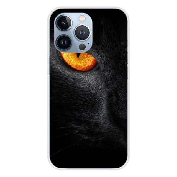 Tryckt silikonfodral som är kompatibelt med Apple iPhone 13 Pro Eye of Panterre