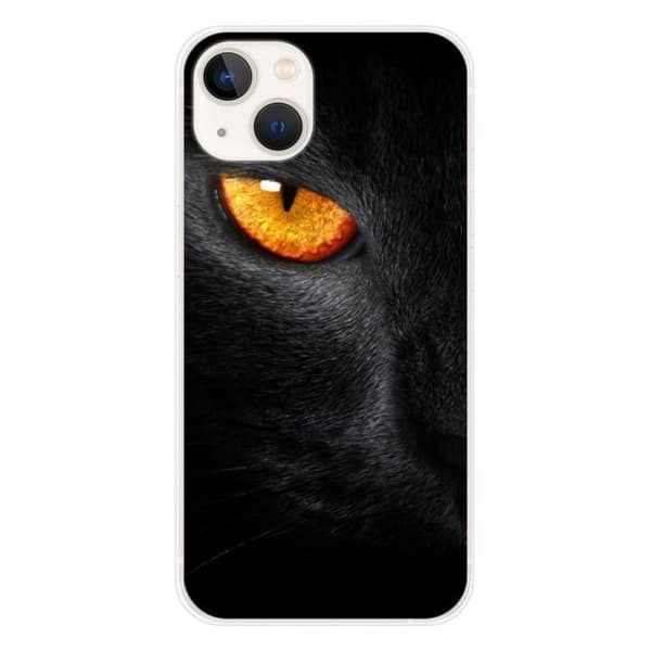 Tryckt silikonfodral som är kompatibelt med Apple iPhone 13 Eye of Panterre