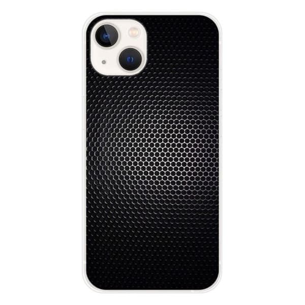 Tryckt silikonfodral som är kompatibelt med Apple iPhone 13 Dark Metal
