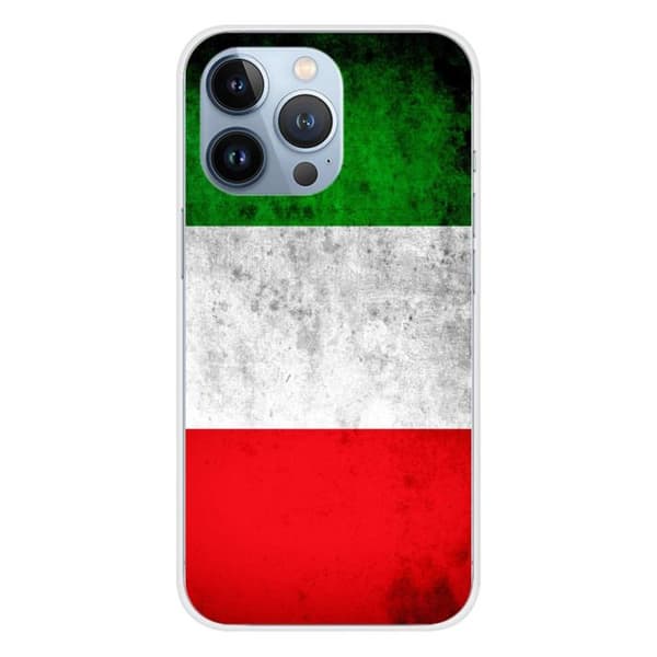 Tryckt silikonfodral som är kompatibelt med Apple iPhone 13 Pro Italien flagga