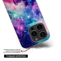 Miniatyrbild 6 av 6: Tryckt silikonfodral som är kompatibelt med Apple iPhone 14 Galaxy Blue