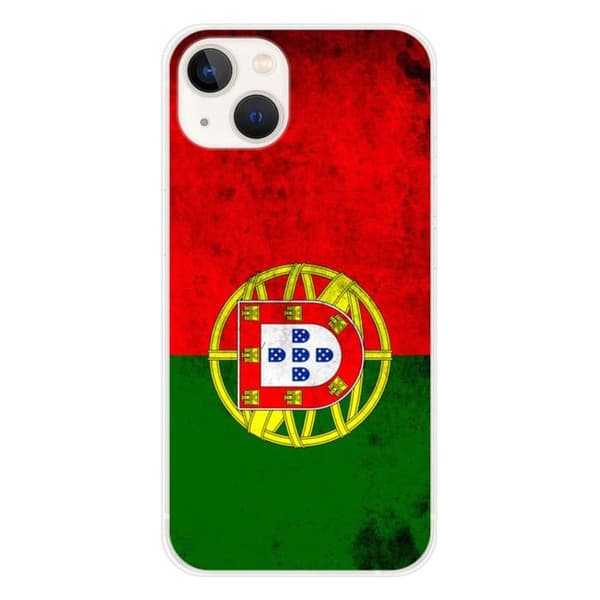 Tryckt silikonfodral som är kompatibelt med Apple iPhone 13 Portugal flagga