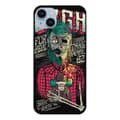 Miniatyrbild 1 av 3: Tryckt silikonfodral kompatibelt Apple iPhone 14 Plus Skull Urgh
