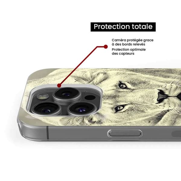 Tryckt silikonfodral som är kompatibelt med Apple iPhone 14 Plus Lioness