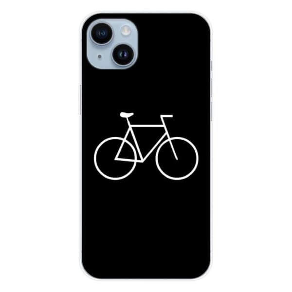 Tryckt silikonfodral som är kompatibelt med Apple iPhone 14 Plus Bike Hipster