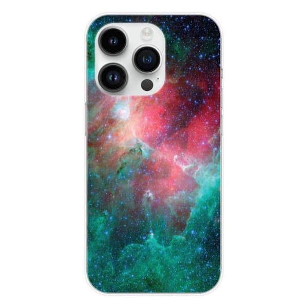 Tryckt silikonfodral som är kompatibelt med Apple iPhone 14 Pro Nebula