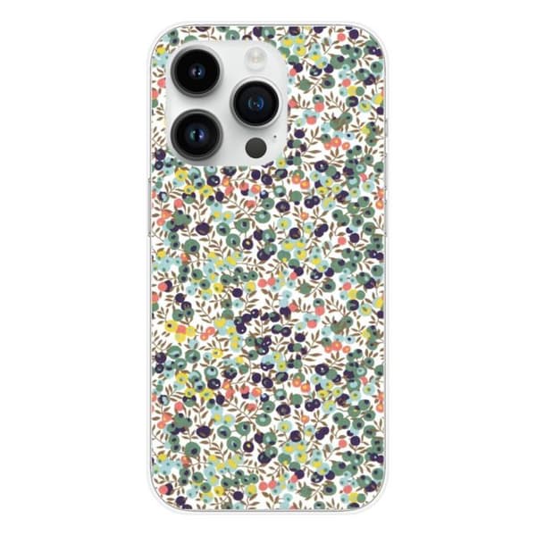 Tryckt silikonfodral kompatibelt Apple iPhone 14 Pro Liberty Wiltshire Green