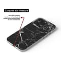 Miniatyrbild 3 av 6: Tryckt silikonfodral kompatibelt Samsung Galaxy S22 Ultra Marble Black