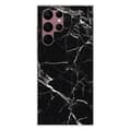 Miniatyrbild 1 av 6: Tryckt silikonfodral kompatibelt Samsung Galaxy S22 Ultra Marble Black