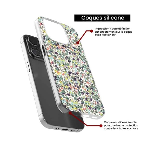 Tryckt silikonfodral kompatibelt Xiaomi Redmi Note 11 4G Liberty Wiltshire Green