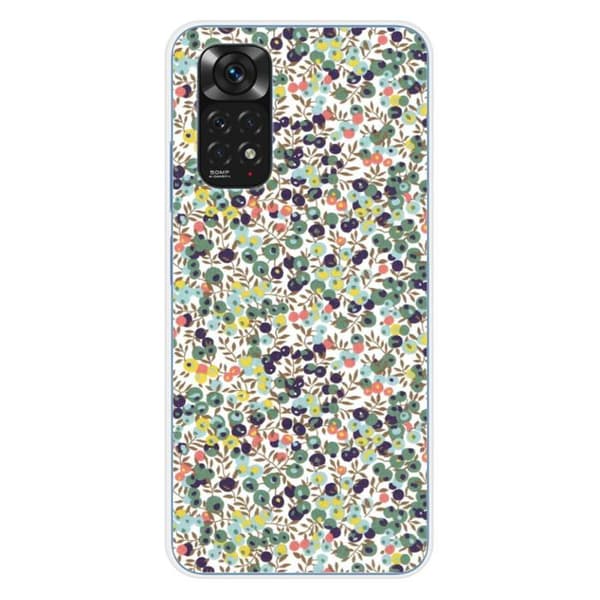 Tryckt silikonfodral kompatibelt Xiaomi Redmi Note 11 4G Liberty Wiltshire Green