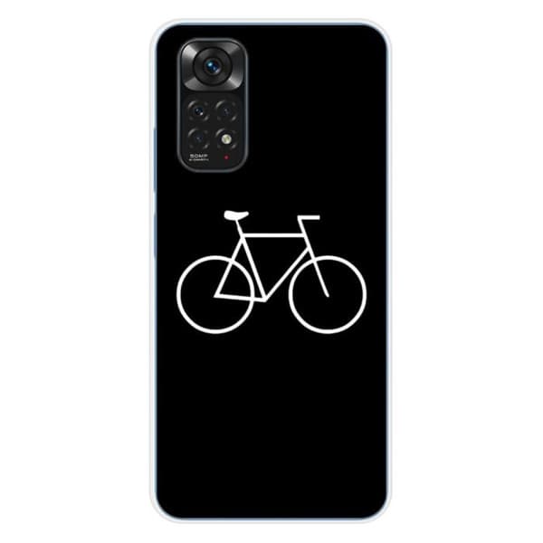 Tryckt silikonfodral som är kompatibelt med Xiaomi Redmi Note 11 4G Bike Hipster