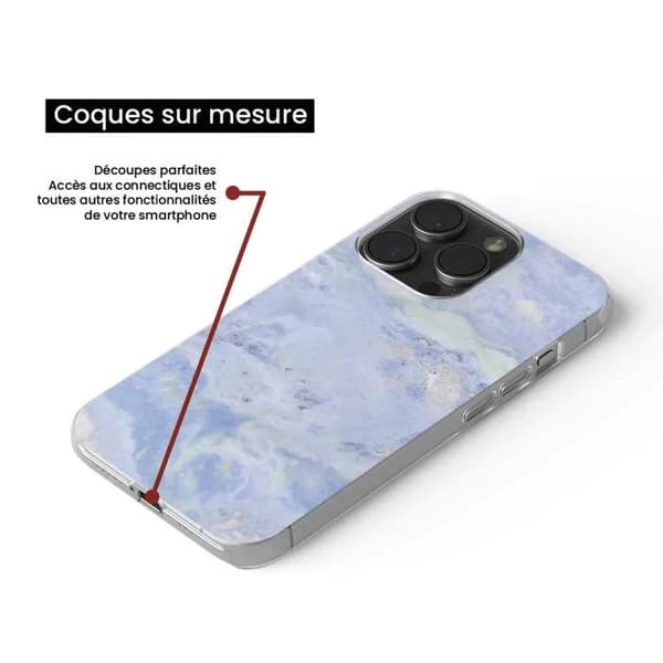 Tryckt silikonfodral som är kompatibelt med Xiaomi Redmi Note 11 4G Blue Marble