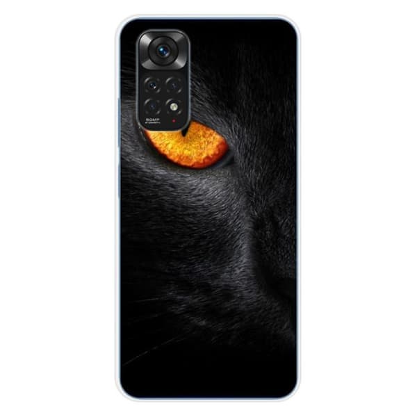 Tryckt silikonfodral kompatibelt med Xiaomi Redmi Note 11 4G Eye of Panterre
