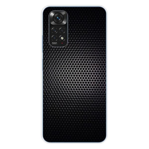 Tryckt silikonfodral som är kompatibelt med Xiaomi Redmi Note 11 4G Dark Metal
