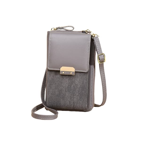 INF Snygg Crossbody-telefonväska för kvinnor Grå