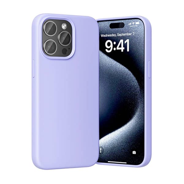 Vention KUFV0-30 silikonikotelo iPhone 15 Prolle (violetti)