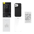 Miniatyrbillede 2 af 10: Magnetisk etui Baseus Synthetic Fiber Series til iPhone 14 Pro (sort)+ hærdet glas + rensesæt