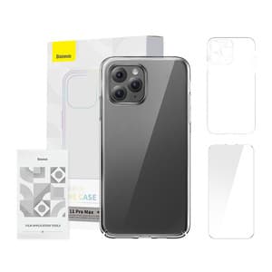 Deksel Baseus Crystal Series for iPhone 11 pro max (klar) + herdet glass + rengjøringssett