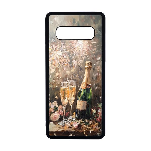 Hyvää Uutta Vuotta Öljymaalaus Samsung Galaxy S10+ Matkapuhelimen Kansi