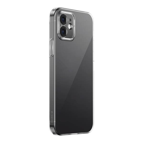 Gennemsigtigt etui og sæt af hærdet glas Baseus Corning til iPhone 12