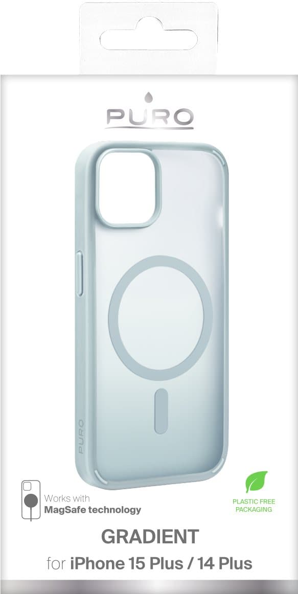 iPhone 15 Plus cover GRADIENT, light green