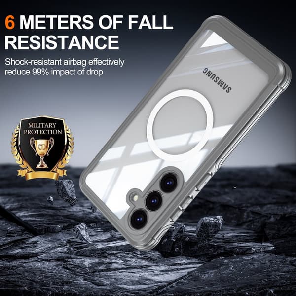 INF Samsung Galaxy S25 Plus skyddsfodral - stöttåligt, dammtätt, fallskydd