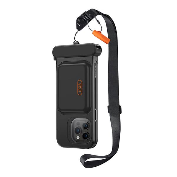 Vattentätt fodral till iPhone 15 Pro Max/14 Pro Max (svart)