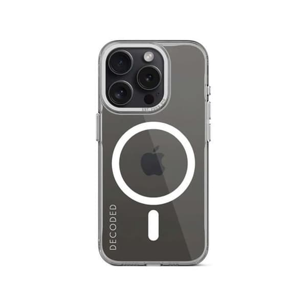 Coque - DEKODAD - iPhone 15 Pro - Genomskinlig - Kompatibel med MagSafe - Antigulnande