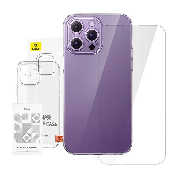 Klart deksel Baseus iPhone 14 Pro Max+ herdet glass