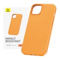 Miniatyrbillede 1 af 4: Telefoncover til iPhone 15 Plus Baseus Fauxther Series (orange)