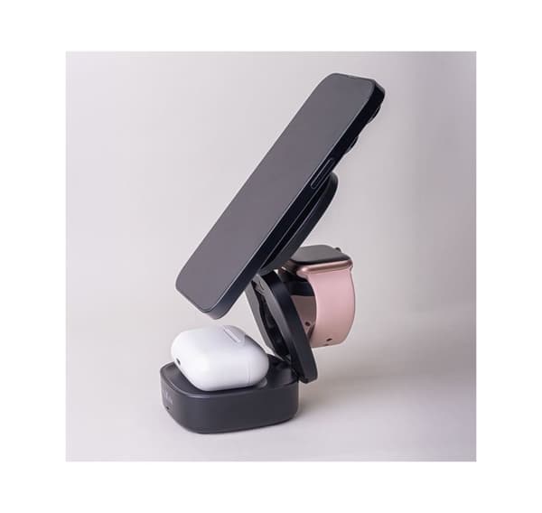Maxlife wireless charger MXWC-06 15W 3in1, black