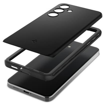 Tunn passform baktill Galaxy S24" Svart, Spigen