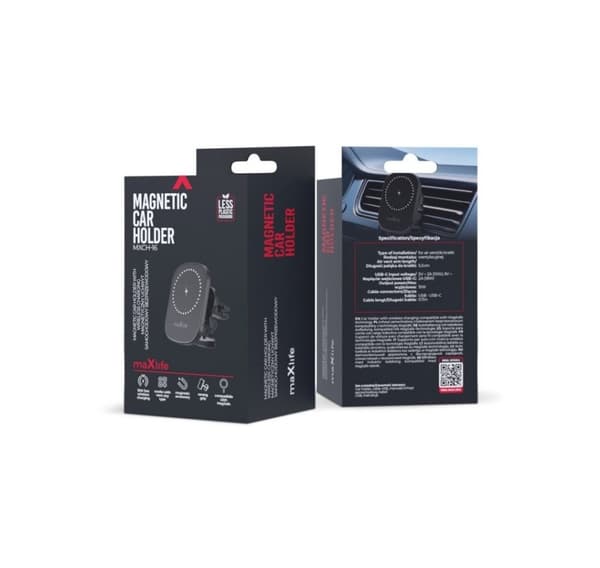 Maxlife phone car mount + wireless charger MXCH-16