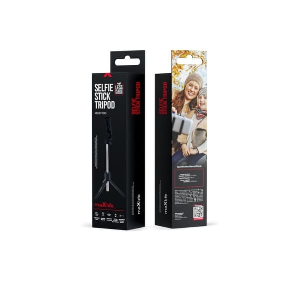 Maxlife tripod-selfie stick MXST-100, black