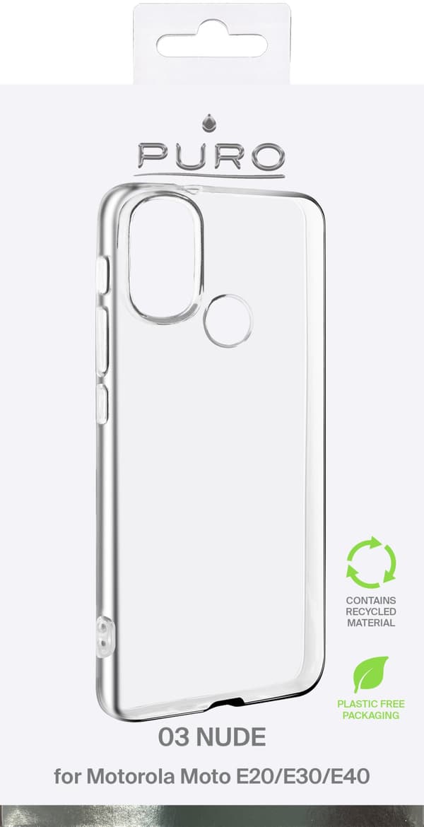 Motorola Moto E20/E30/E40 0.3 Nude, Transparent