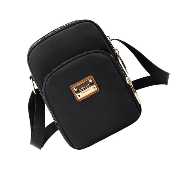 INF Nailoninen crossbody-puhelinkassi korttipaikoilla