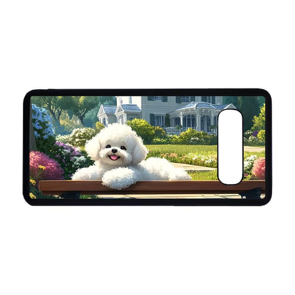 Lasten Suloinen Sarjakuva Bichon Frise Koira Samsung Galaxy S10+ Matkapuhelimen Kansi