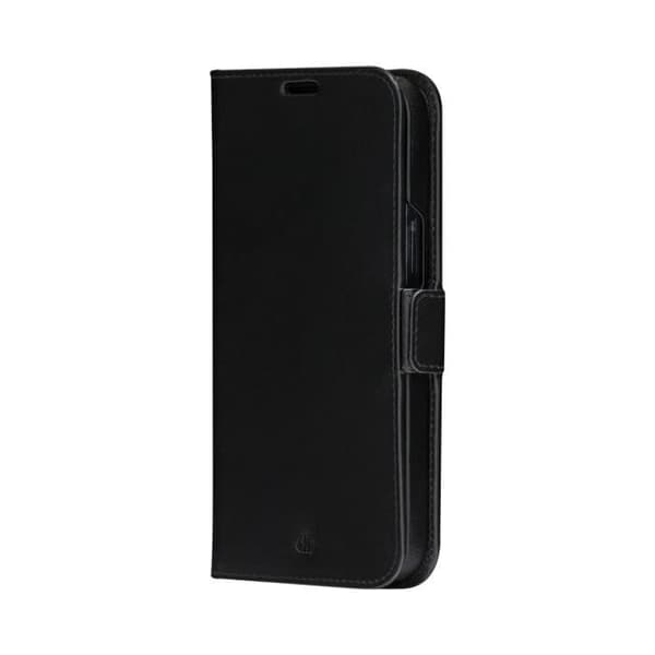 Fodral till Apple iPhone 14 Folio 2 i 1 Lynge modell läder med korthållare DBRAMANTE1928 Svart