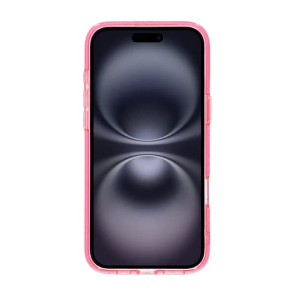 iPhone 16 Plus Rvelon Mobilskal TPU med MagSafe - Glitter Rosa