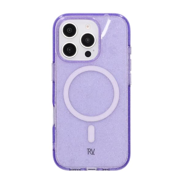 iPhone 16 Pro Rvelon Mobilskal TPU med MagSafe - Glitter Lila