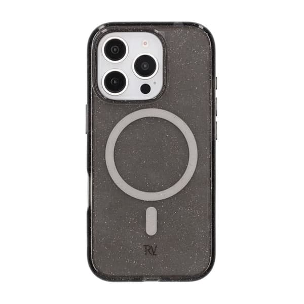 iPhone 16 Pro Rvelon Mobilskal TPU med MagSafe - Glitter Svart