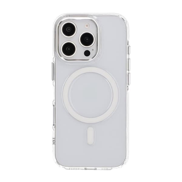 iPhone 16 Pro Mobilskal TPU med Magnet Rvelon - Transparent