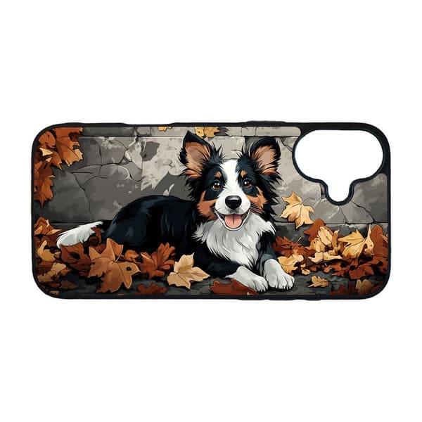 Lasten Söpö Sarjakuva Bordercollie-Koira iPhone 16 Matkapuhelimen Kansi