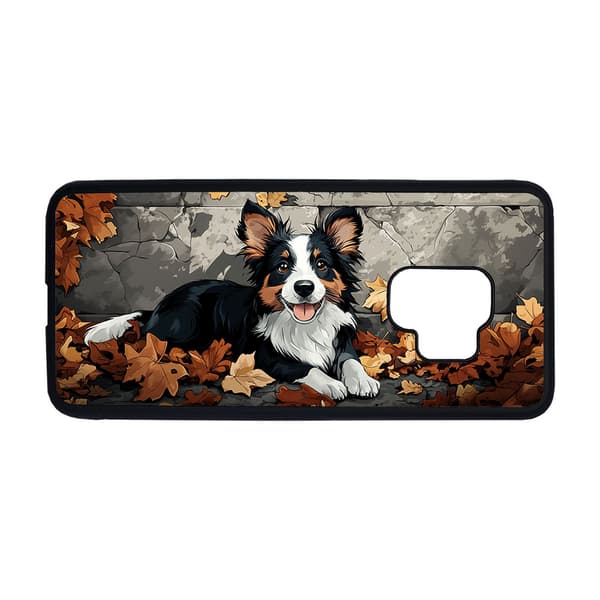 Børn Sød Tegneserie Border Collie Hund Samsung Galaxy S9 Mobiltelefon Dække