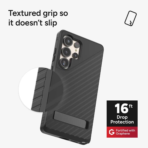 ZAGG Samsung Galaxy S25 Ultra Kuori Denali Kickstand Musta