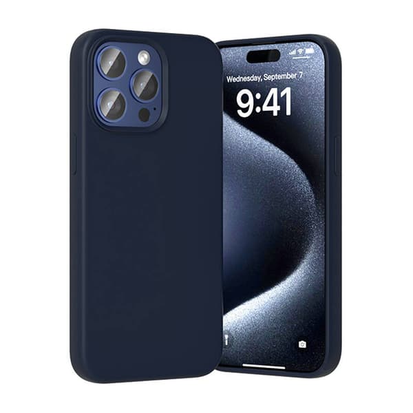 Vention KUFL0-30 silikondeksel til iPhone 15 Pro (blå)