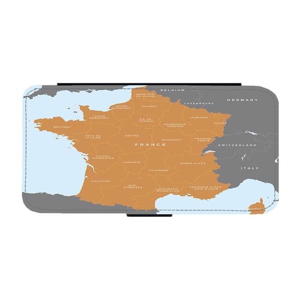 Map of France Etui Til Samsung Galaxy A25