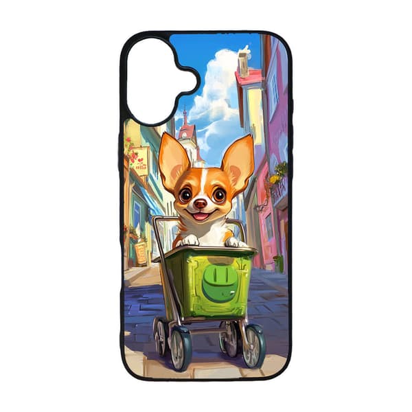 Lasten Söpö Sarjakuva Chihuahua Koira iPhone 16 Plus Matkapuhelimen Kansi
